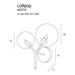 Lollipop kinkiet W0254 MaxLight - zdjęcie produktu
